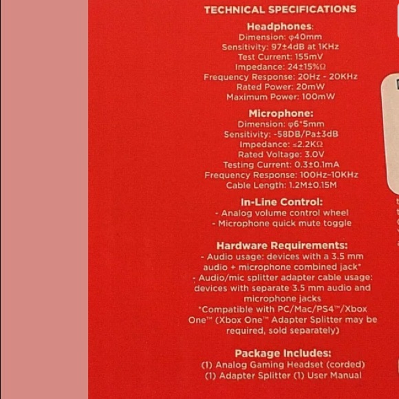 Samurai HD Sound Gaming Headset with Microphone - Picture 3 of 6